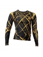 RASHGUARD MMA “DYNAMIC” LUNGA - NERO/ORO