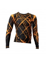 RASHGUARD MMA “DYNAMIC” LUNGA - NERO/ARANCIO