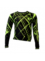 RASHGUARD MMA “DYNAMIC” LUNGA - NERO/FLUO