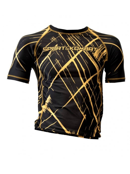 RASHGUARD MMA “DYNAMIC” CORTA - NERO/ORO