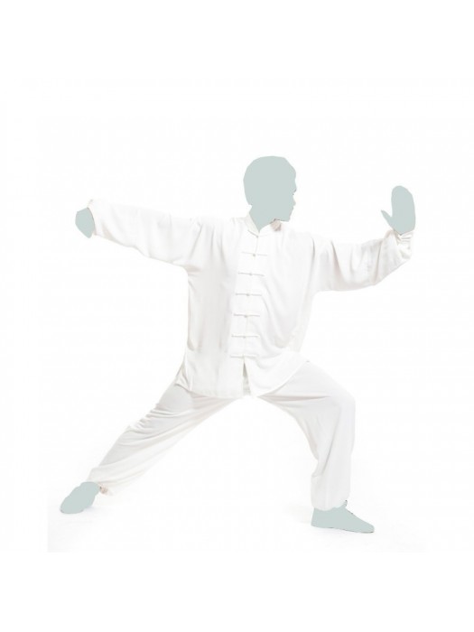 UNIFORME KUNG FU E TAI CHI VISCOSA BIANCA - SPORT&KOMBAT