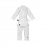 KARATEGI ADIDAS K150 BIANCO CON CINTURA