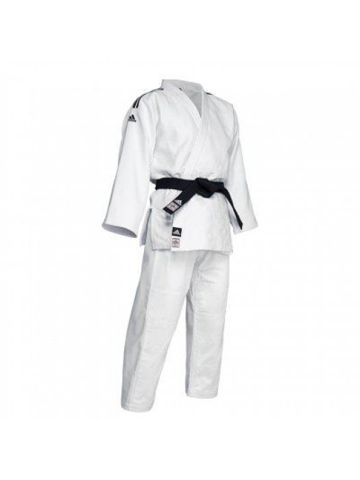 JUDOGI ADIDAS J730 IJF CHAMPION III CON STRISCE NERE