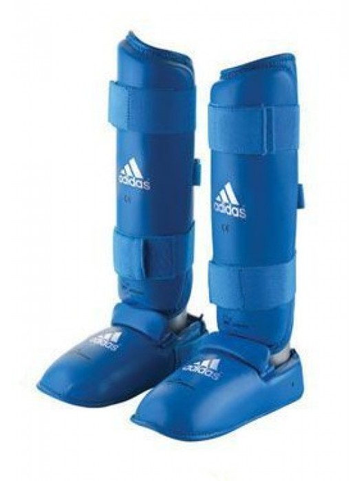 PARATIBIA E PIEDE REMOVIBILE ADIDAS OMOLOG. WKF - BLU