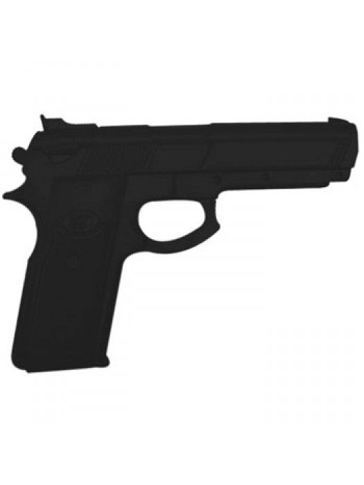 PISTOLA IN GOMMA REPLICA FEDELE NERA