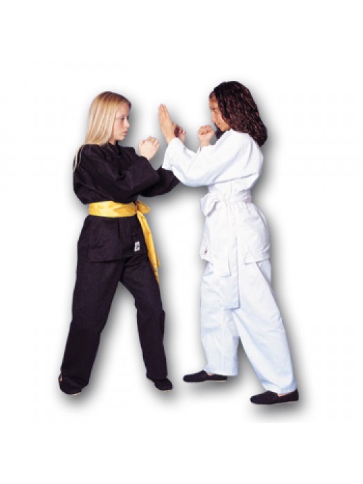 UNIFORME KUNG FU SHAOLIN IN COTONE 100% - NERO